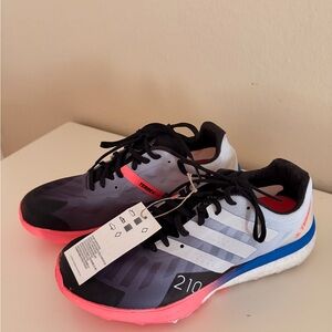 Adidas White and Pink Sports Sneakers
